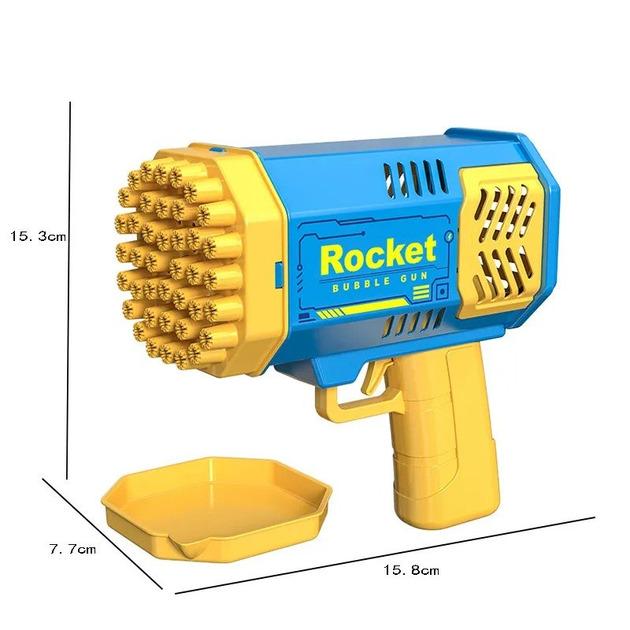 Пистолет детский Rocket Bubble Gun для мыльных пузырей - фото 2