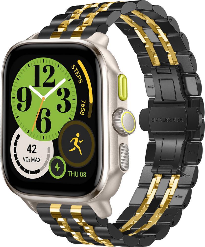 Браслет металлический Spinye Line для Amazfit Cheetah Square Black Gold (38503-02)