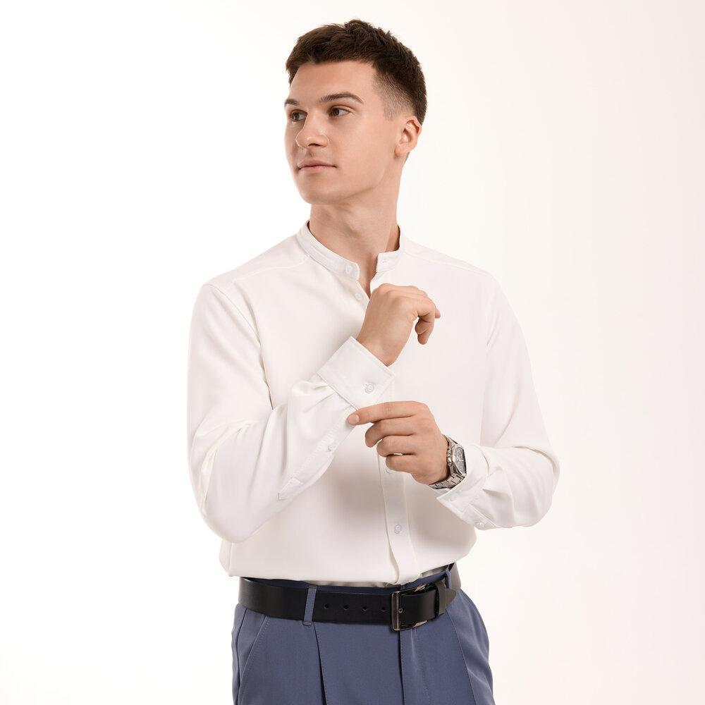 Рубашка мужская классическая Pobedov Legend XL Молочный (26198/3/4) - фото 2 Рубашка мужская классическая Pobedov Legend XL Молочный (26198/3/4) - фото 2