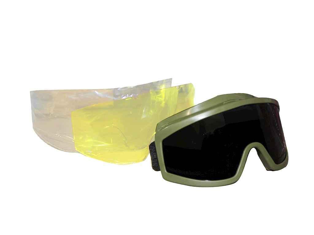 Очки защитные Kubis панорамные 3в1 Прозрачный/Янтарный/Темный (900218)