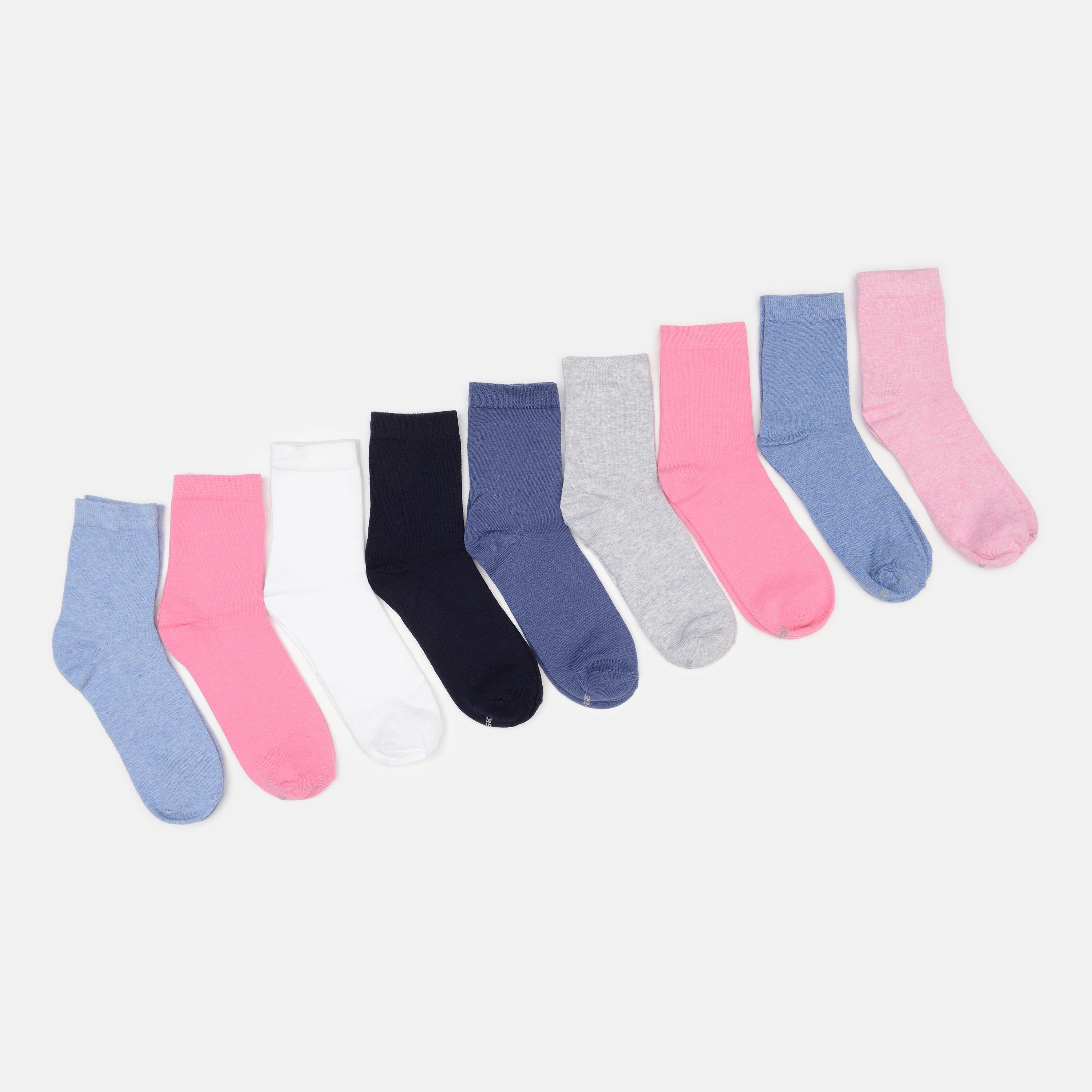 Шкарпетки C&A 9 пар р. 39-42 Сірий/Рожевий/Синій (1409552411)