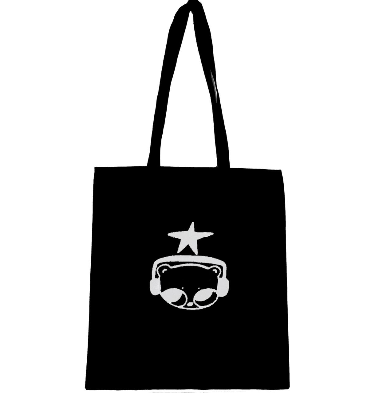 Эко-сумка с принтом Котик в наушниках (947)