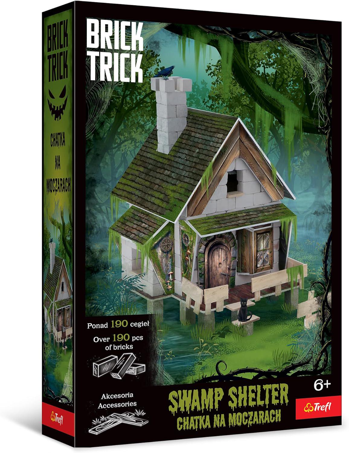 Конструктор Trefl Brick Trick Болотна хатина еко-цеглинки зі справжньої цегли (300414)