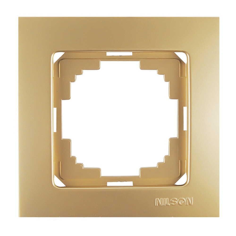Рамка одноместная Nilson Touran Золотой (24150091)