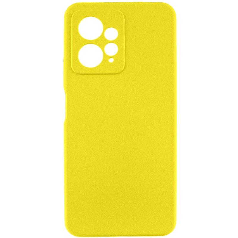 Противоударный чехол Silicone Cover Lakshmi Full Camera (AAA) для Xiaomi Redmi Note 12 4G Желтый / Yellow
