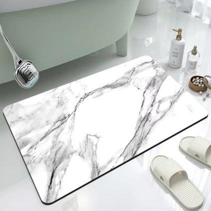 Коврик антискользящий Marmur диатомитовый 80х50 см Белый (KD014Marmur8050) - фото 7 Коврик антискользящий Marmur диатомитовый 80х50 см Белый (KD014Marmur8050) - фото 7