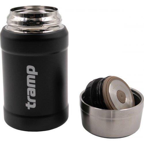 Термос Tramp з широким горлом 800 мл в чохлі, Чорний - фото 5 Термос Tramp з широким горлом 800 мл в чохлі, Чорний - фото 5