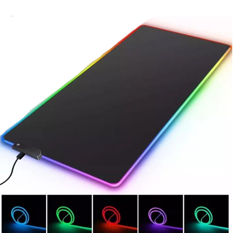 Коврик большой RGB для игровой мышки и клавиатуры с подсветкой 80x30 см - фото 4