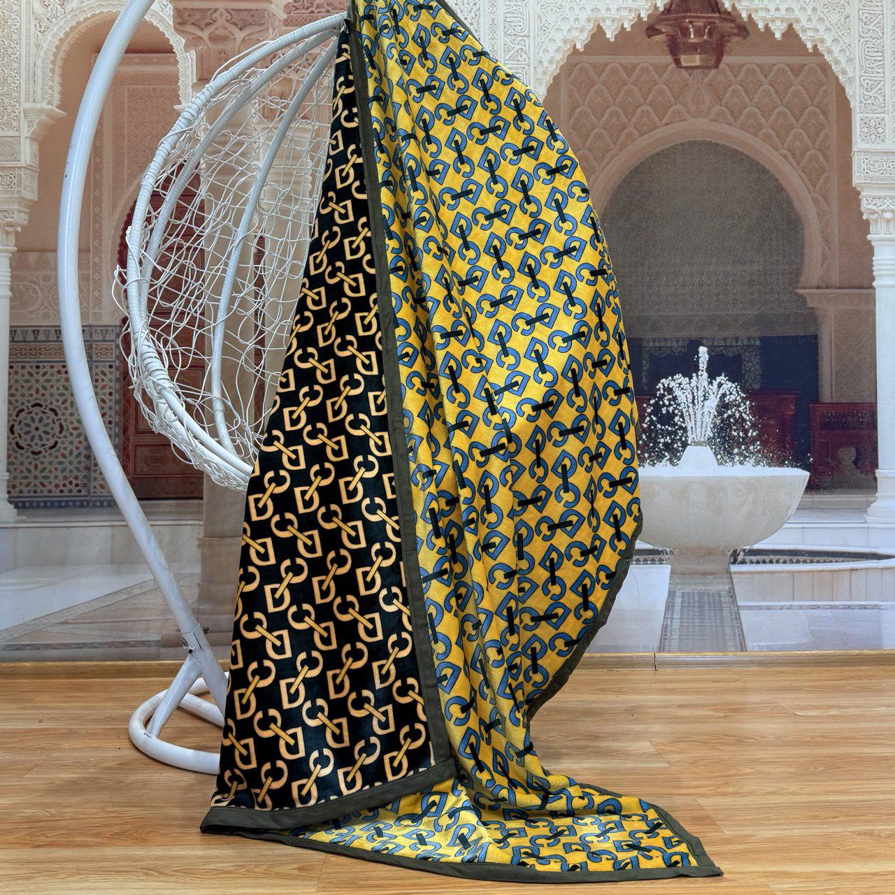 Плед-покрывало двустороннее Koloco Велюр 150x200 см Разноцветный (07-107-6) - фото 2