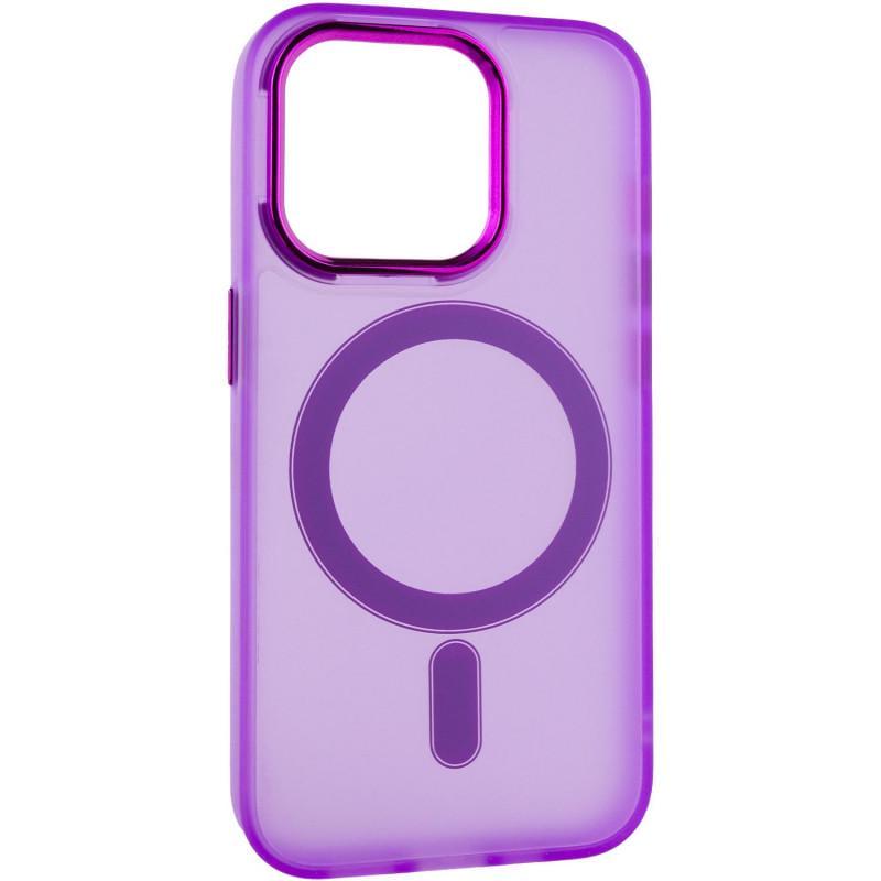 Протиударний Чохол TPU+PC Lily with MagSafe для Apple iPhone 12 Pro Max (6.7") Purple - фото 2