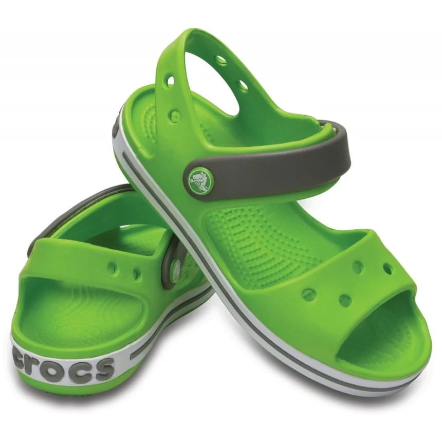 Сандалі для хлопчика Crocs Crocband Sandal kids р. 33/34 Volt Green/Smok (18137)