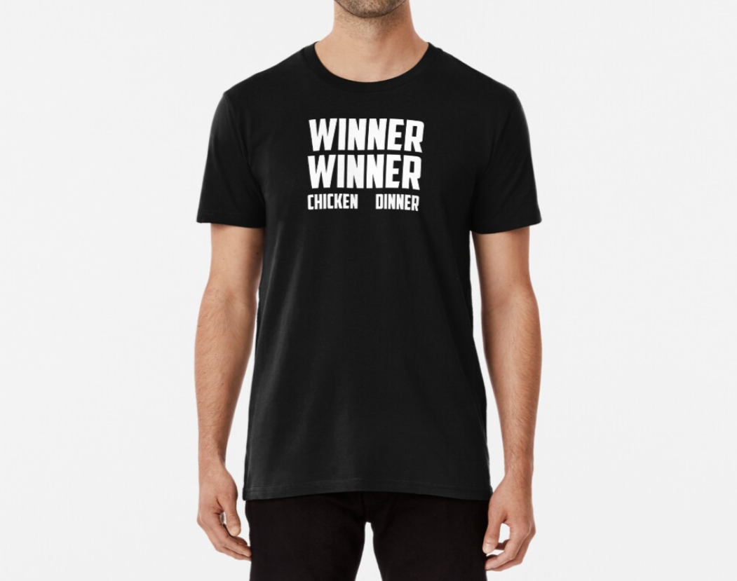 Футболка мужская Stedman с принтом Winner chicken dinner XXXL Черный (ПН131-6)