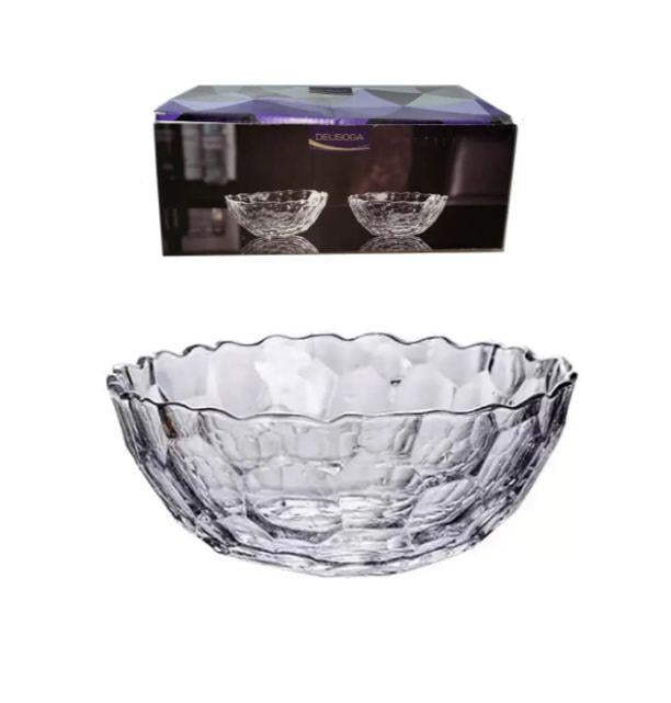 Набор стеклянных салатников Helios DSW5005 Мунлайт 136 мм 6 шт.