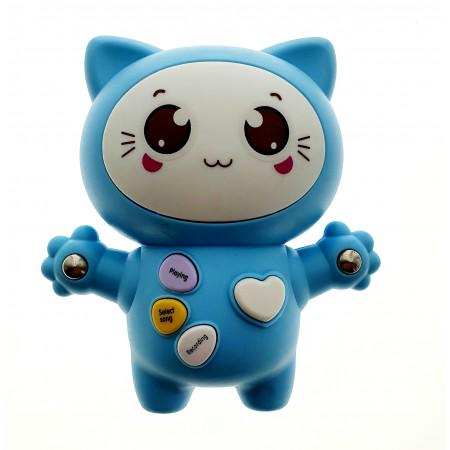 Інтерактивна музична іграшка Smart Baby Link Link Cat Кошеня з функцією нічника Блакитний (0016)