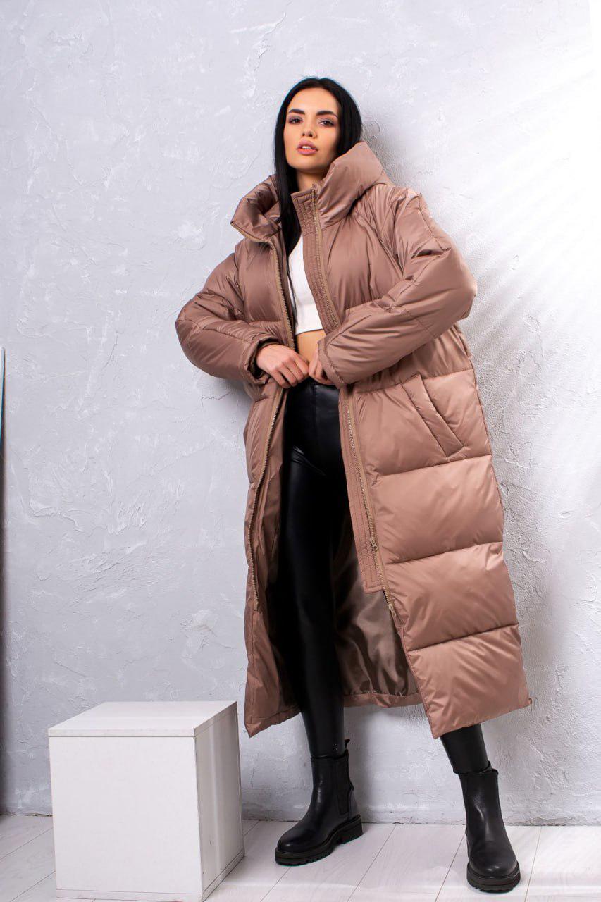 Пуховик Kimberly р. 46-48 Світло-коричневий (010-гр) - фото 7