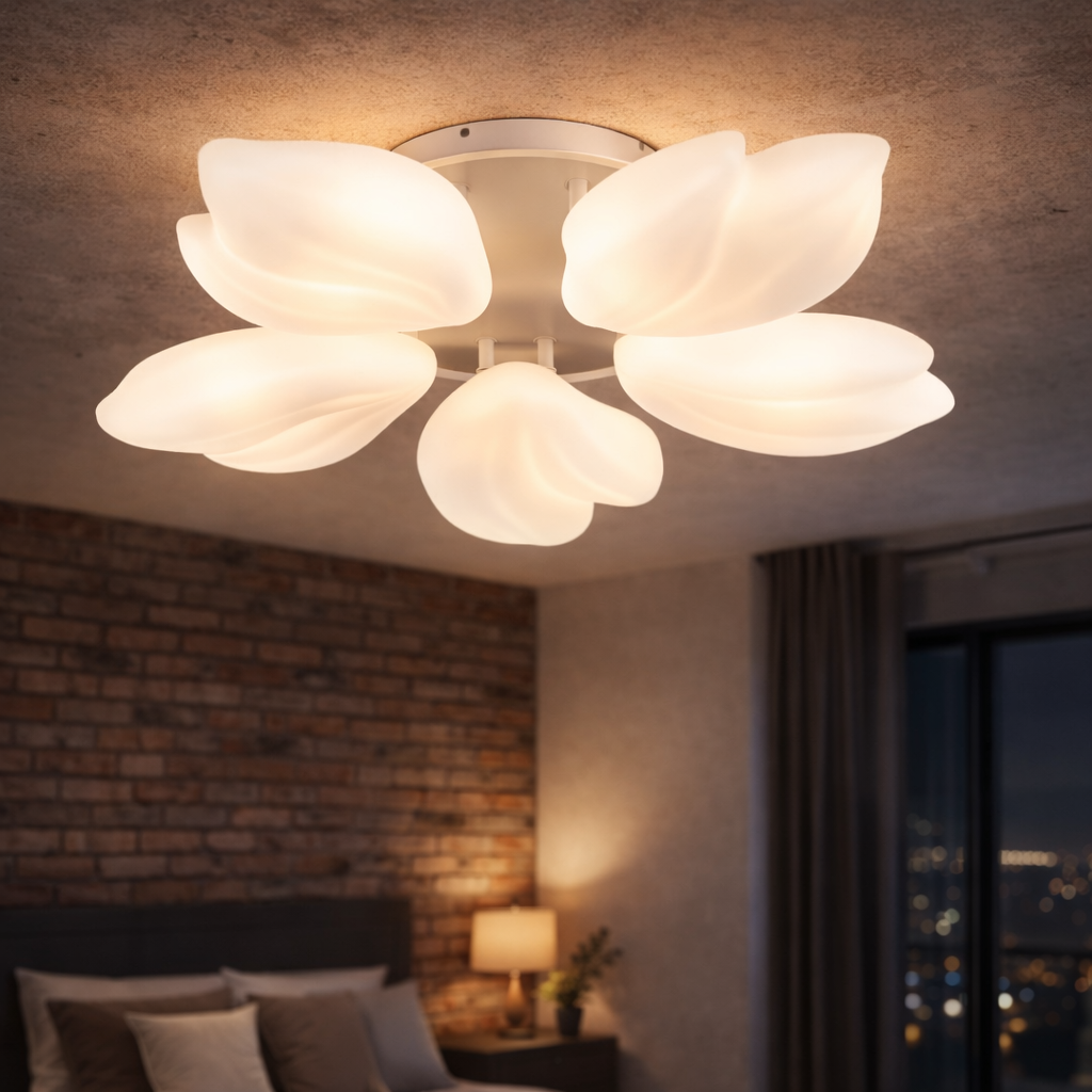 Люстра светодиодная Valeso 76W в современном стиле 3000+6500К с пультом Белый (YH1413/5)