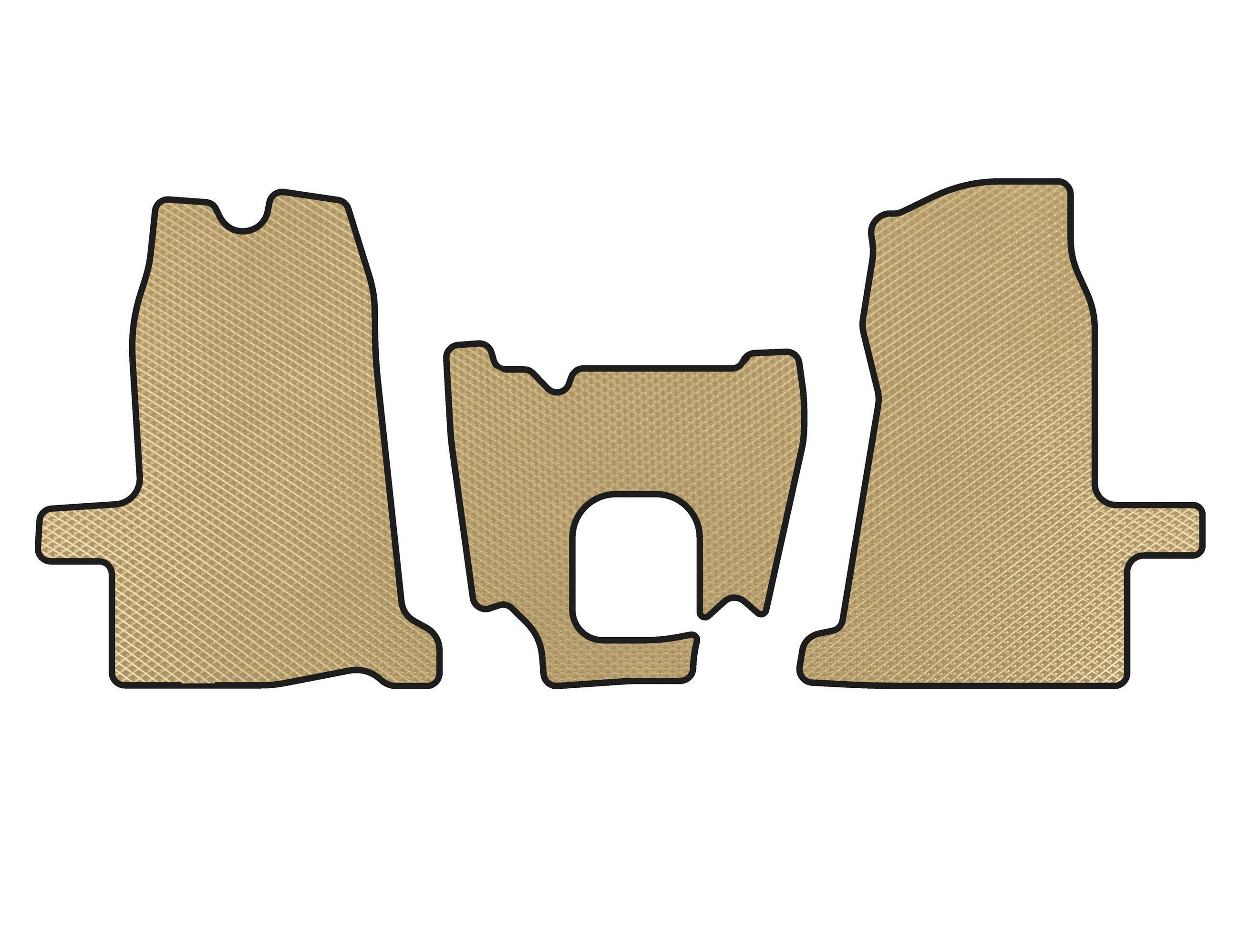 Коврики Digital Designs EVA 2000-2006 1+1 МКПП для Ford Transit 2000-2014 гг. этилвинилацетат Бежевый (138635)