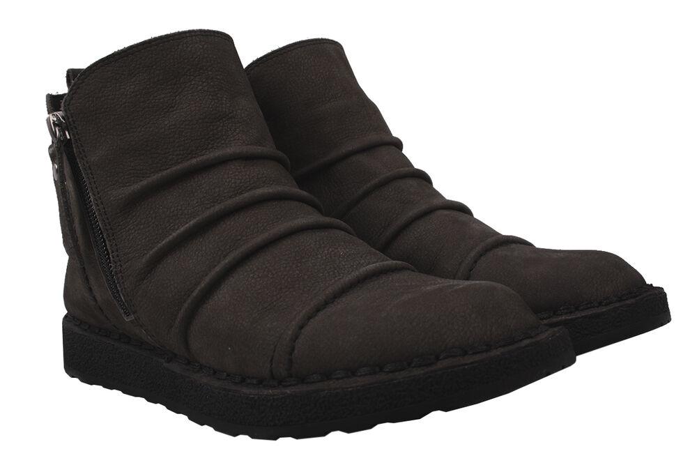 Ботинки женские Kesim на низком ходу нубук Серый (121-9DHC 36)