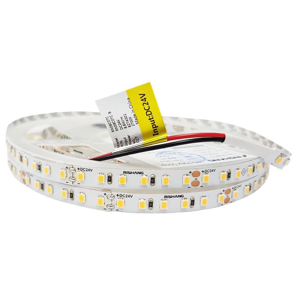 Светодиодная лента 2835-120-IP33-WW-8-24 RN08C0TC-B e-PCB 2700К (16910)