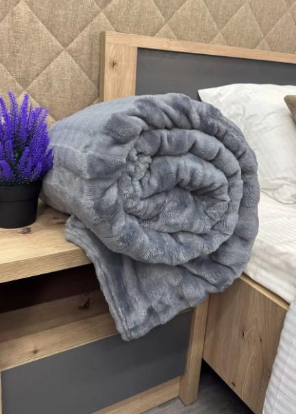 Покрывало из плюша Soft Night 200х230 см Графитовый (87-132) - фото 2 Покрывало из плюша Soft Night 200х230 см Графитовый (87-132) - фото 2