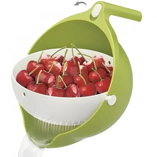 Друшляк Mesh Strainer Drain Basket силиконовый со сливом 2в1 (20113677) - фото 3 Друшляк Mesh Strainer Drain Basket силиконовый со сливом 2в1 (20113677) - фото 3