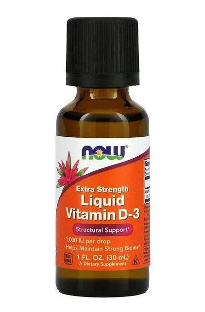 Витамин D3 жидкий Liquid Vitamin D3 1000 IU Extra Strenght 30 мл