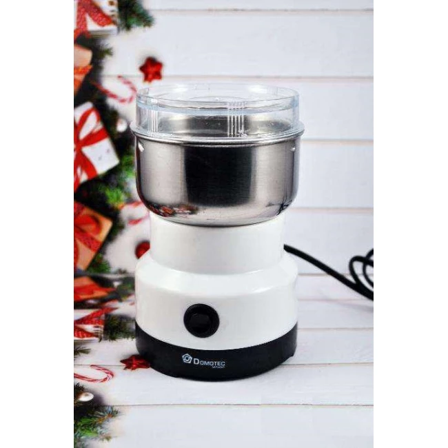 Кавомолка електрична Domotec MS 1106 нержавіюча сталь Білий - фото 3 Кавомолка електрична Domotec MS 1106 нержавіюча сталь Білий - фото 3
