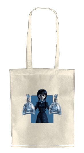ЭКО-сумка для шопинга Wednesday Addams 3 (722321852-wednesday-addams-3)