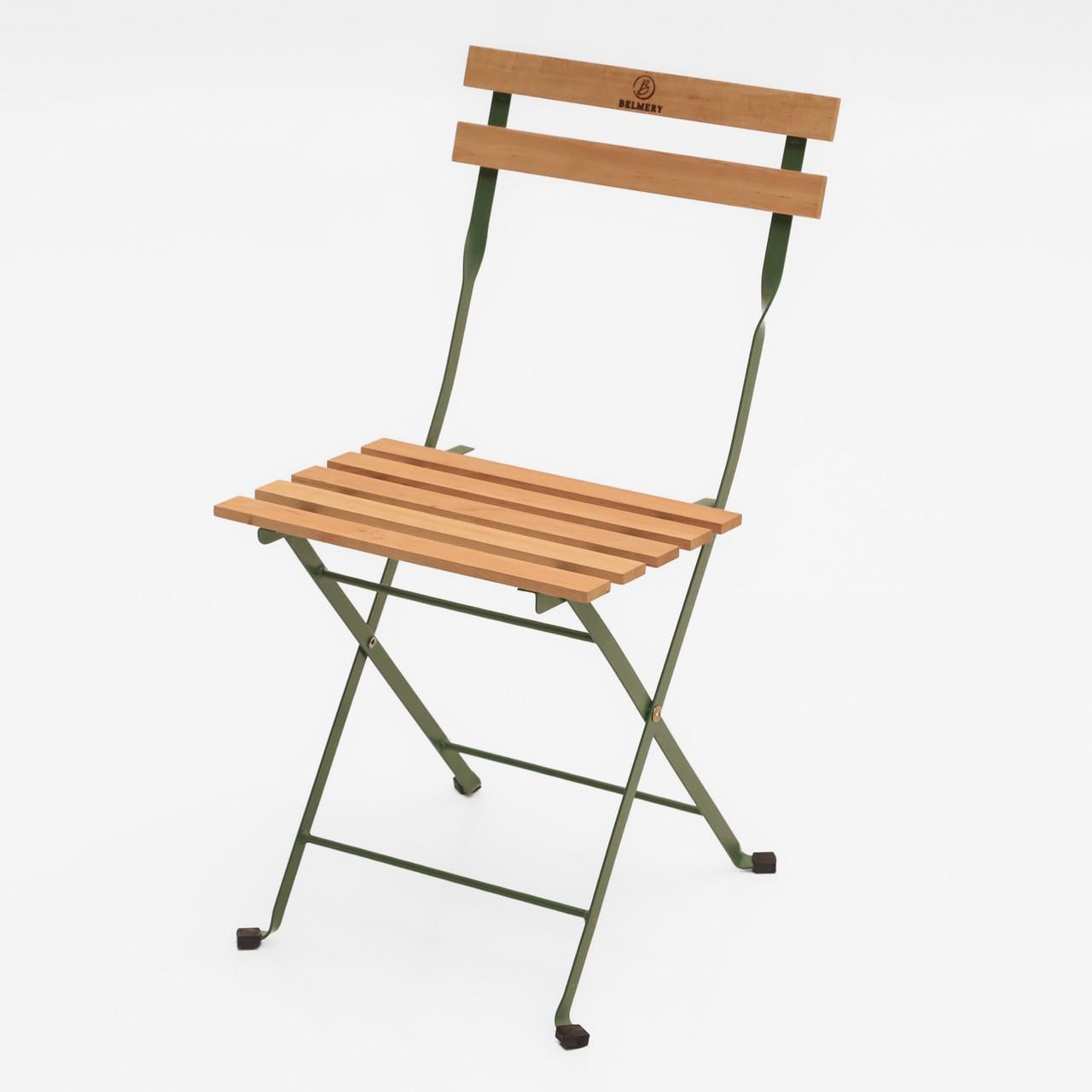 Стул раскладной Belmery 79×39 см Зеленый/Ольха (32903159)