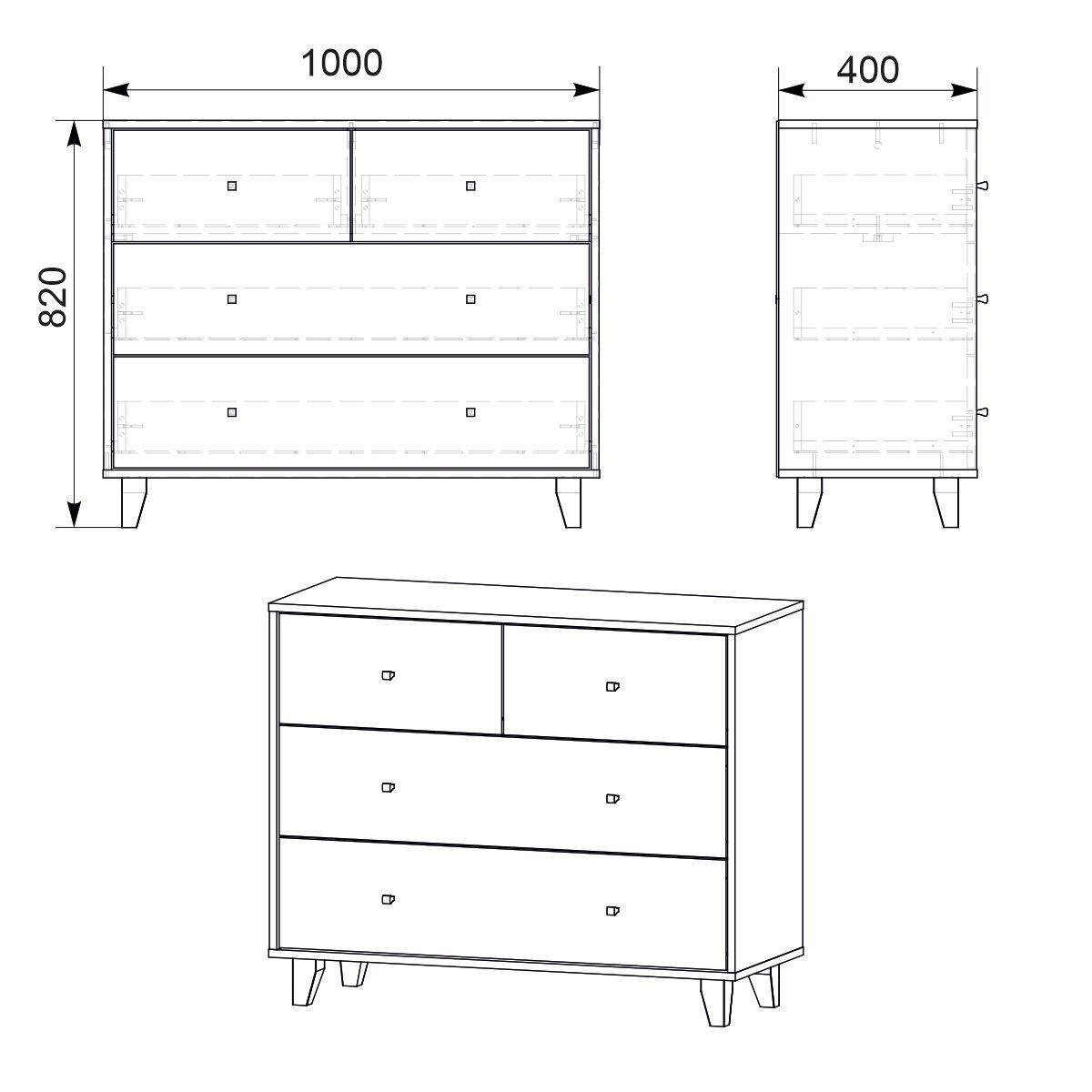 Комод Компаніт-22 Горіх (603_komp_G_NM) - фото 2 Комод Компаніт-22 Горіх (603_komp_G_NM) - фото 2