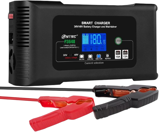 Зарядное устройство автоматическое HTRC P3648 36V18A /48V13A для кислотных GEL AGM и LiFePO4 аккумуляторов (000940) Зарядное устройство автоматическое HTRC P3648 36V18A /48V13A для кислотных GEL AGM и LiFePO4 аккумуляторов (000940)