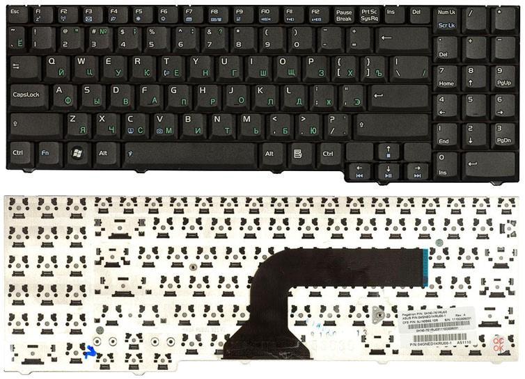 Клавиатура для ноутбука Asus M50/M70/X70/X71/G50 Black Клавиатура для ноутбука Asus M50/M70/X70/X71/G50 Black