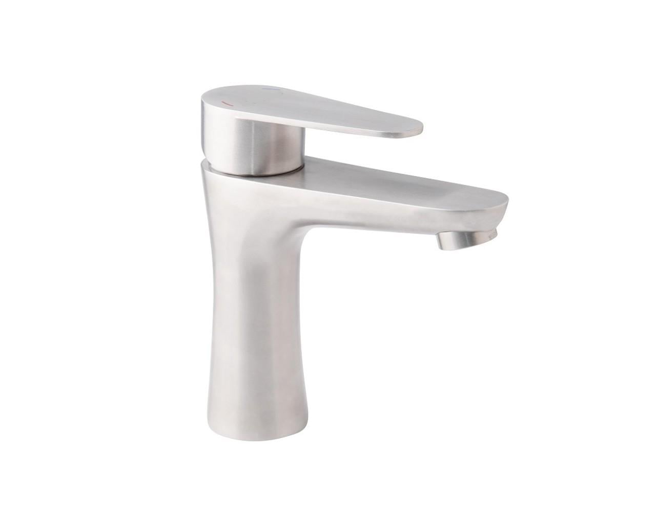 Смеситель для умывальника Wezer INX1B 1034995 однорычажный Сатин (102405)