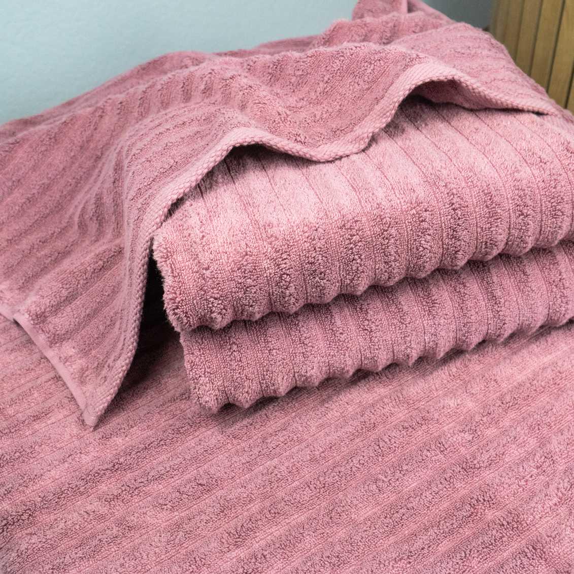 Полотенце банное GM Textile Зеро Твист 70x140 см Пудровый (550-150-zt-pudra) - фото 2