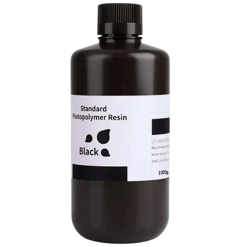 Фотополімерна смола для 3D-друку ELEGOO Standard Resin 1 кг Чорний (33733582)