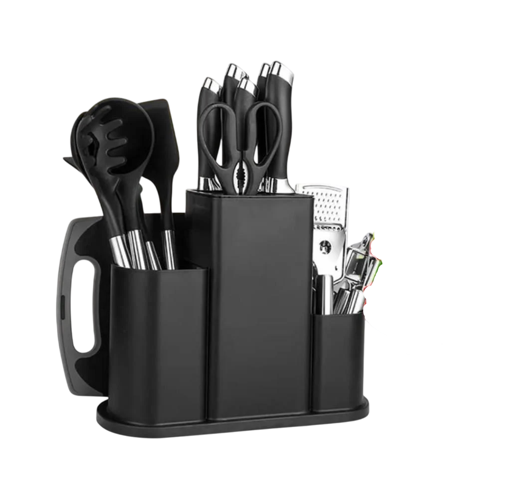 Набір кухонного приладдя 20 предметів з потрійною підставкою (MAG-791)