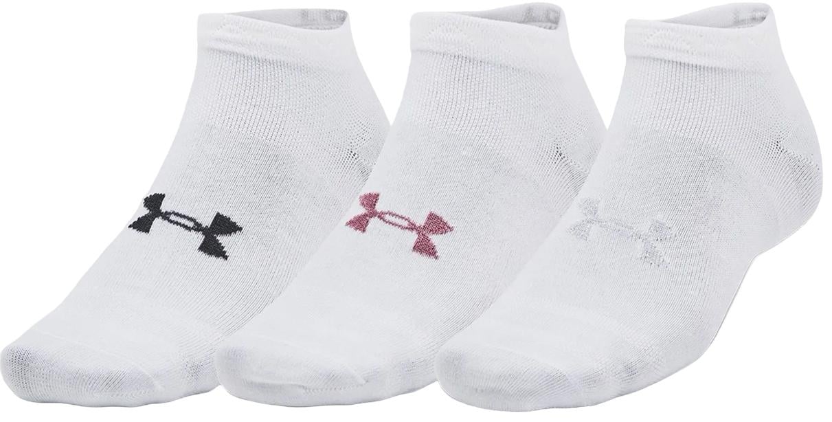 Носки Under Armour ESSENTIAL LOW CUT 3PK 3 пары XL Белый (1382958-100)