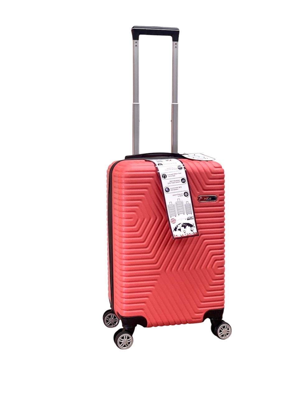 Валіза Polo ПК022-S полікарбонат на 4-х подвійних колесах маленька S 50 л Персиковий - фото 1 Валіза Polo ПК022-S полікарбонат на 4-х подвійних колесах маленька S 50 л Персиковий - фото 1