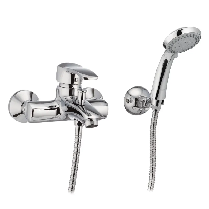 Смеситель для ванны Haiba Focus 009 из латуни Стальной (HB0124)