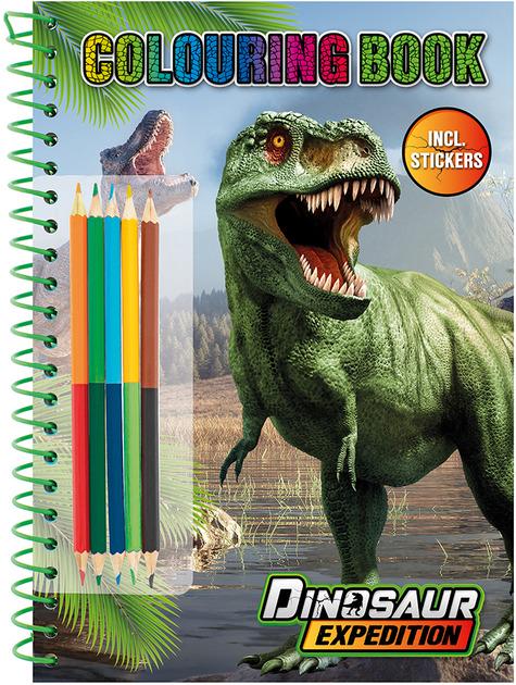 Розмальовка Moxy Dinosaur Expedition з наліпками та олівцями (961029)