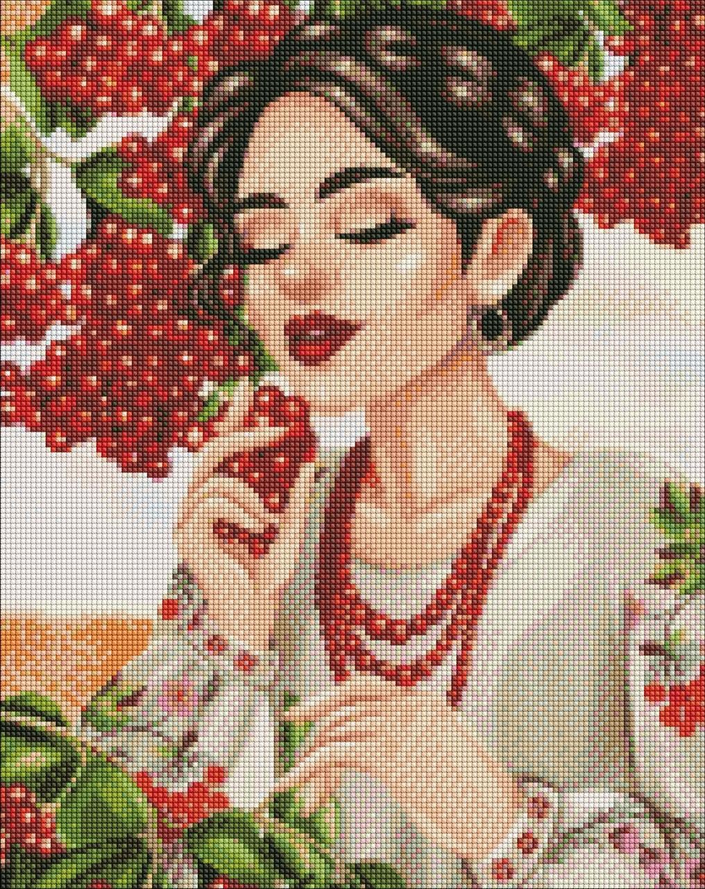 Алмазная мозаика Ідейка Красная калина 40х50 см