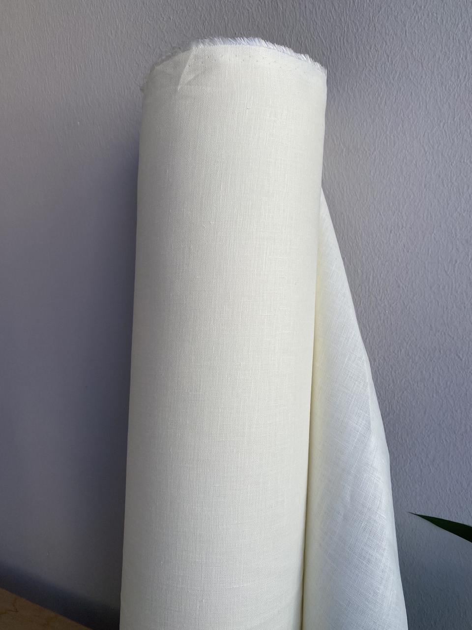 Ткань рубашечно-платьевая LINEN PLUS 100% лен смягчен 143 см 236/1403 Молочный - фото 8 Ткань рубашечно-платьевая LINEN PLUS 100% лен смягчен 143 см 236/1403 Молочный - фото 8