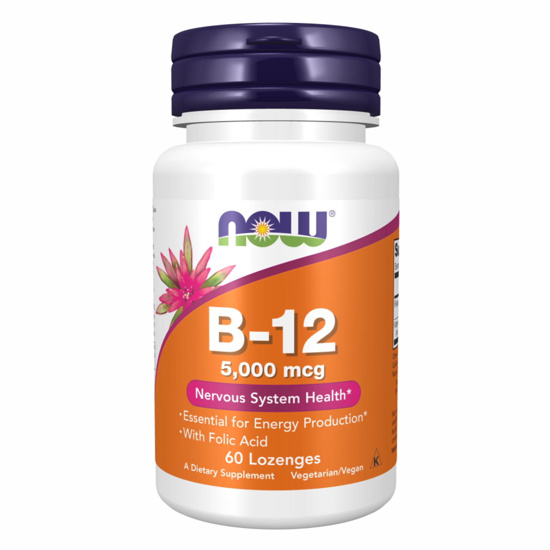 Витамин B-12 5000mcg + Folic 60 lozenges (2022-10-1429)