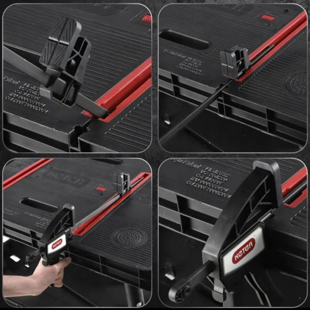 Стіл верстак Keter Pro 237005 професійний з 2 струбцинами (2371530095_euro_2) - фото 5