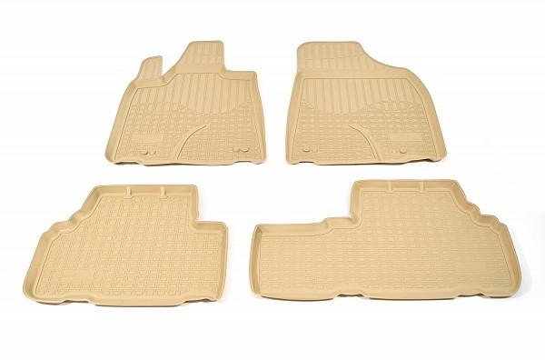 Коврики в салон NorPlast для Lexus RX AL1 09- полиуретановые 4 шт. Бежевый (NPA11-C47-703B)