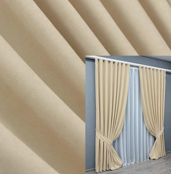 Комплект штор мікровелюр Petek 1,5х2,9 м 2 шт. Бежевий (1826ш 33-0818) - фото 3 Комплект штор мікровелюр Petek 1,5х2,9 м 2 шт. Бежевий (1826ш 33-0818) - фото 3