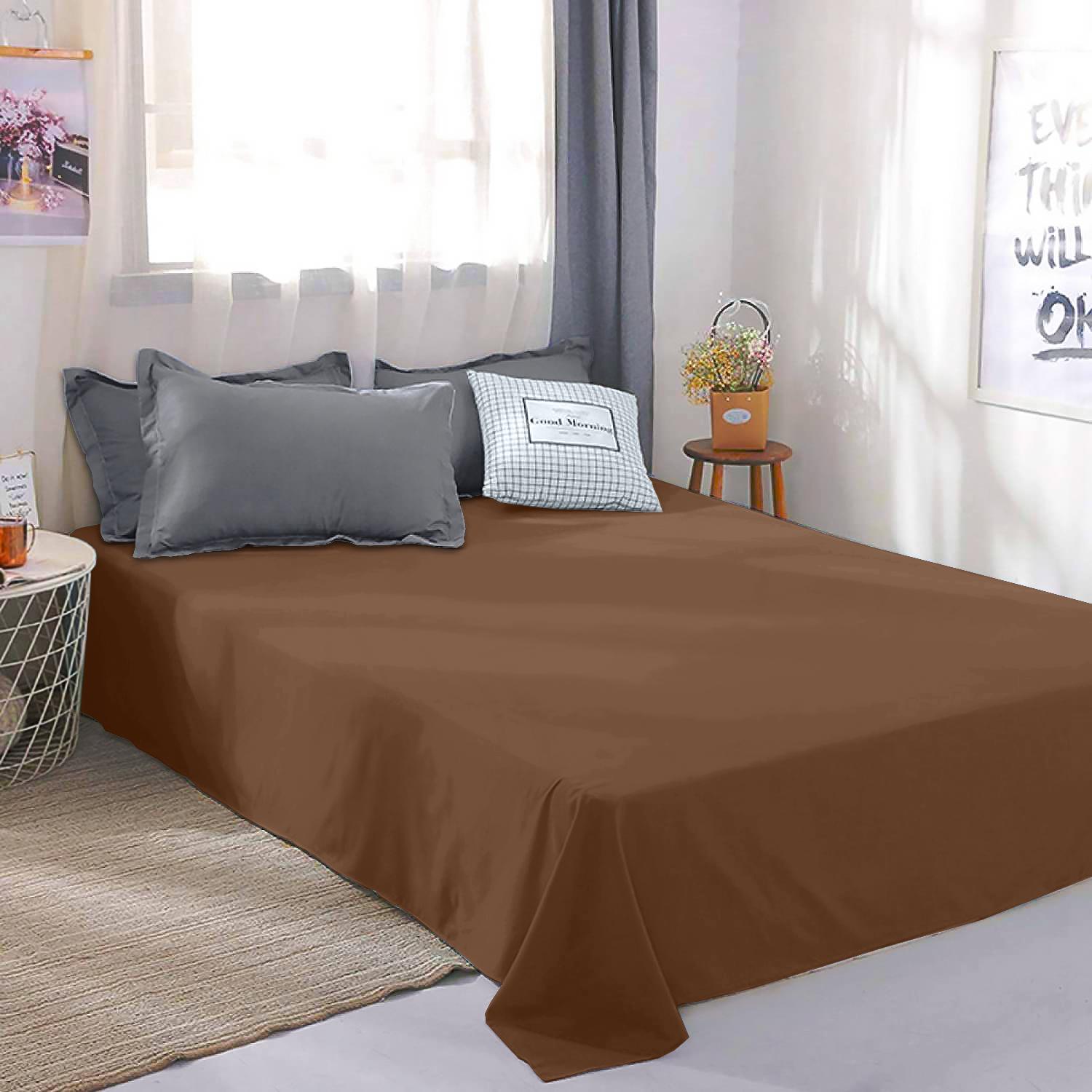 Набор простыней Zastelli 15-1511 Mahogany Rose бязь 200х220 см 2 шт. (21906)