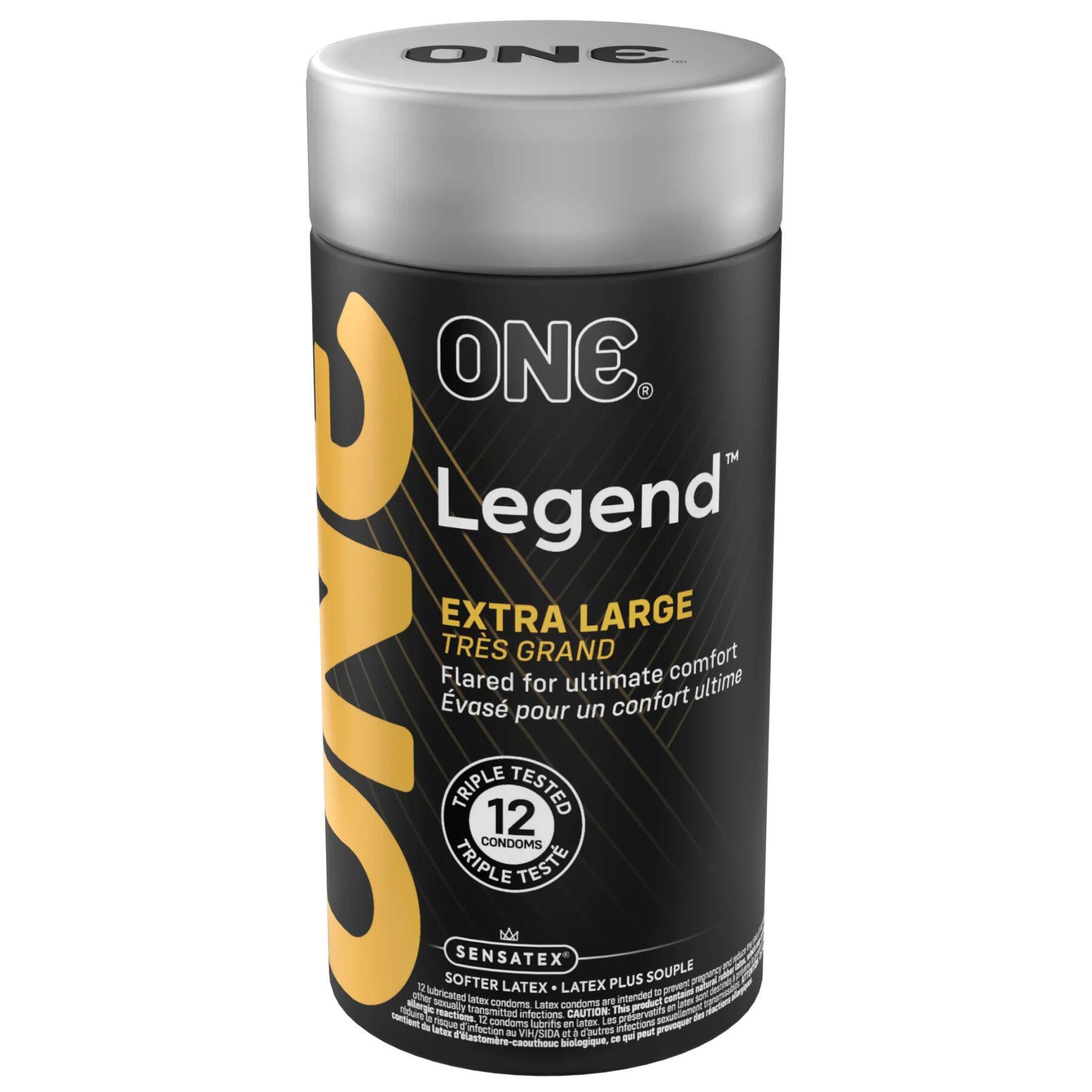 Презервативи ONE Legend XL розширення на кінці 12 шт. (BLS0795)