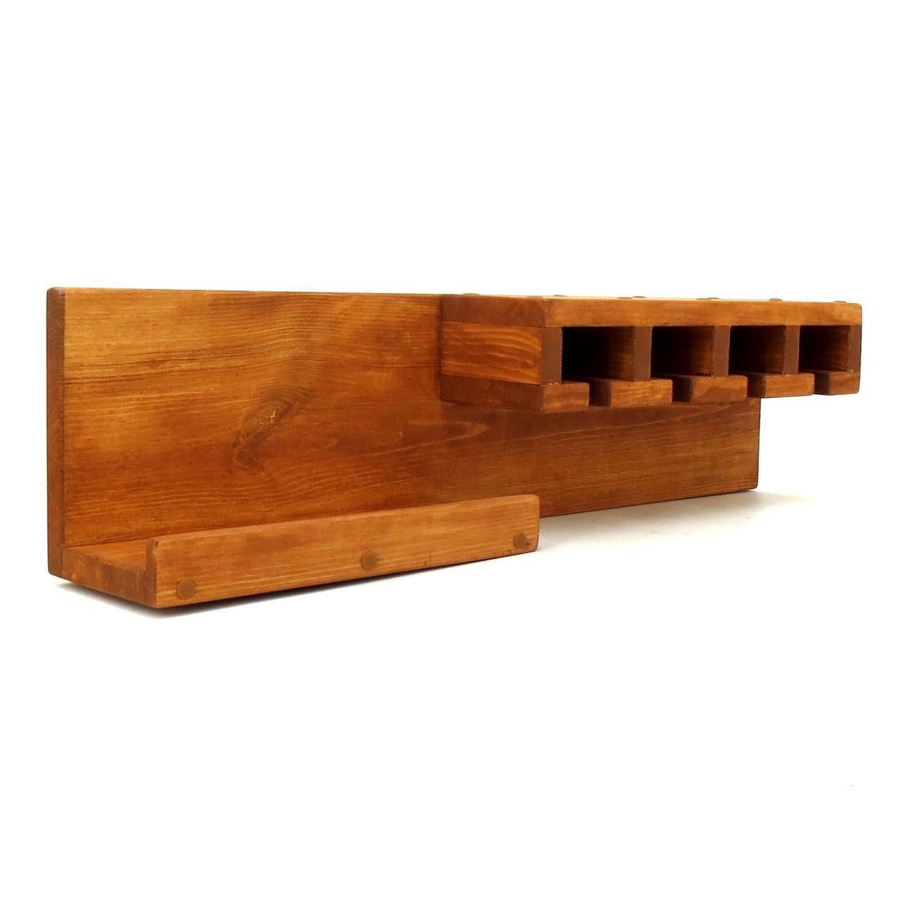 Полка для вина настенная из дерева Катори Шафран (ПНК-005306)