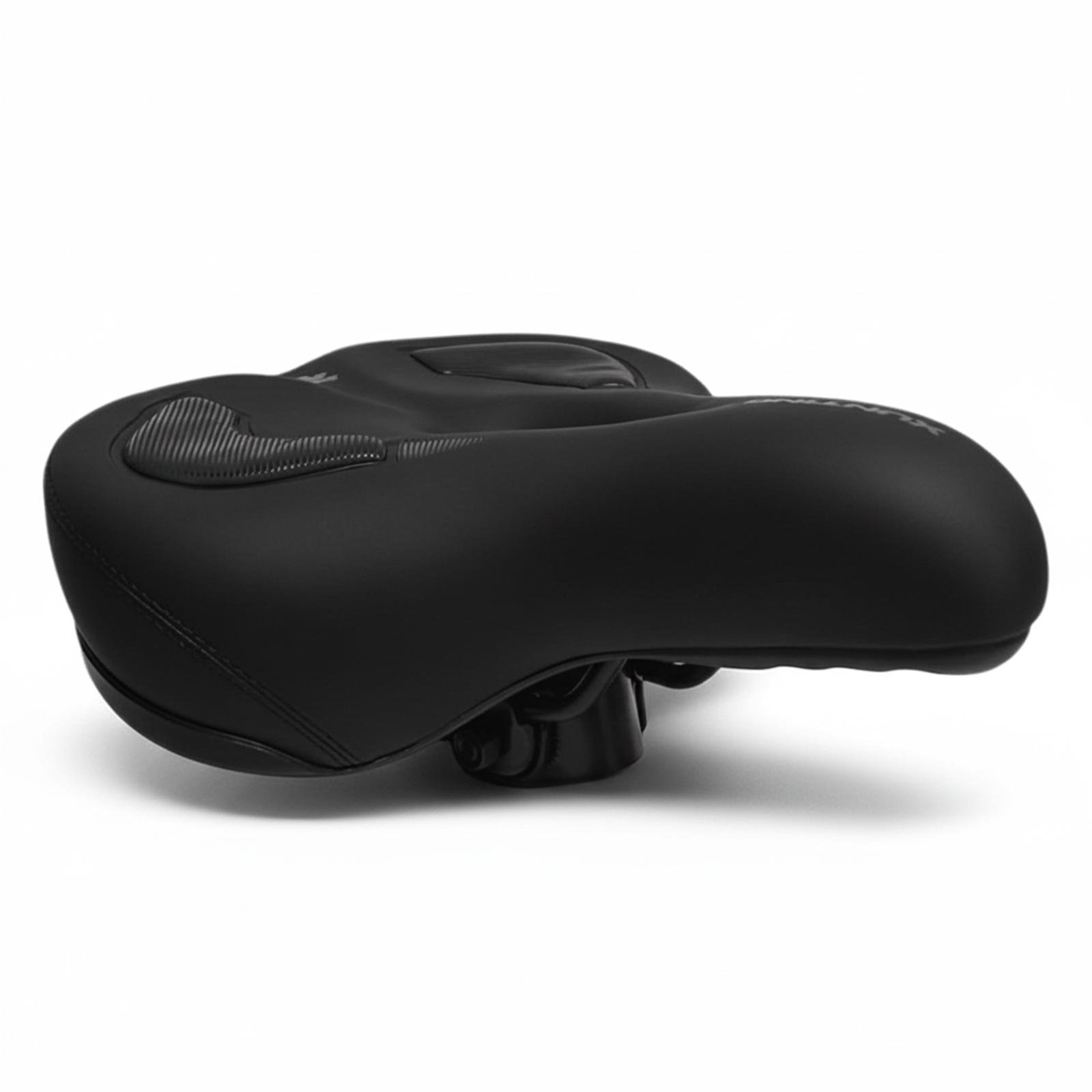 Седло велосипедное анатомическое XunTing SAD-9415 гелевое с эластомерной амортизацией для комфорта Черный (XT-SAD9415-7016)